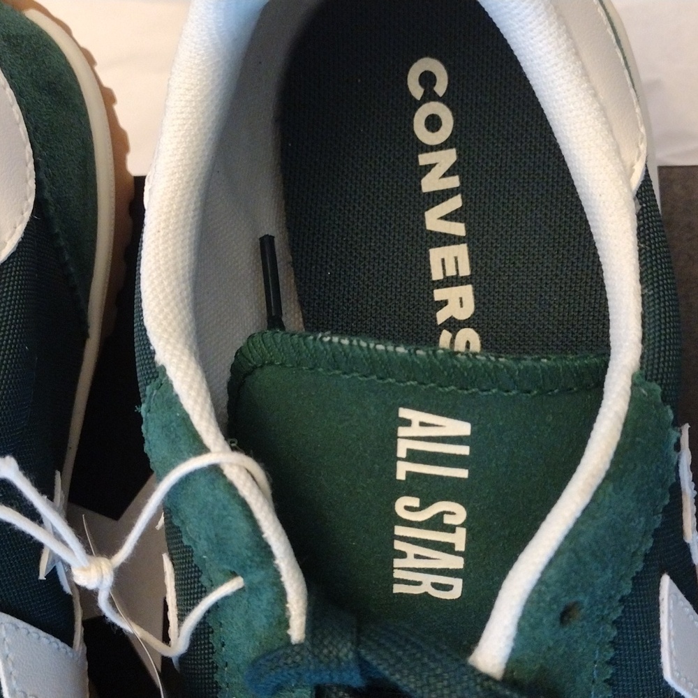 Converse Run Star Trainer. Green Envy/Egret/White. Low top Shoe. Unisex, Size 9 - Picture 10 of 16